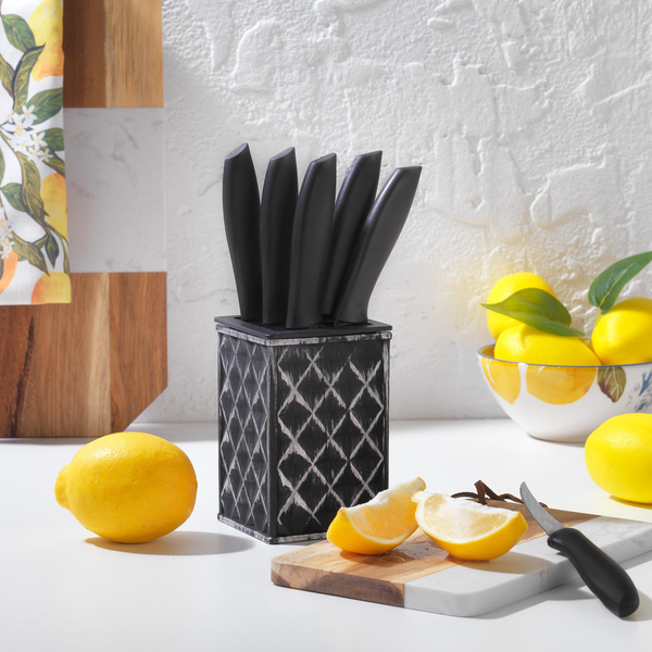 Schafer Quick Chef Standlı Bıçak Seti 7 Parça-Gri02