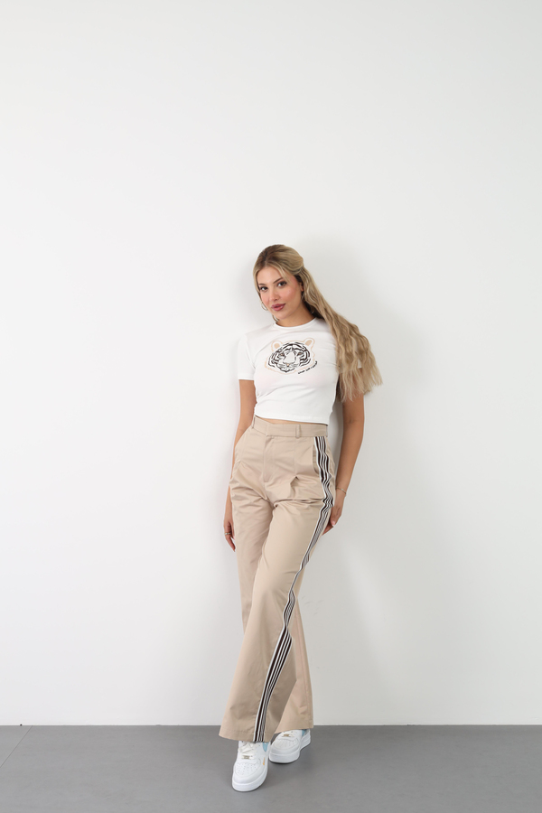Baskılı Crop Tshirt