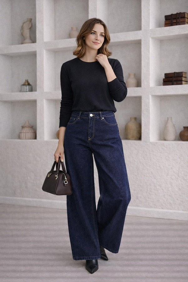 Denim Pantolon Lacivert