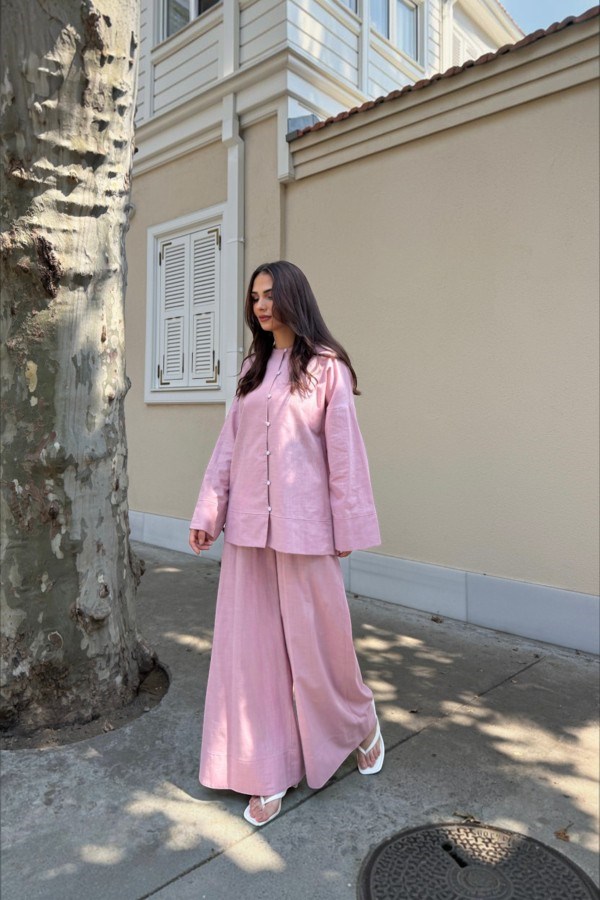 Denise İkili Pantolon Takım Pembe