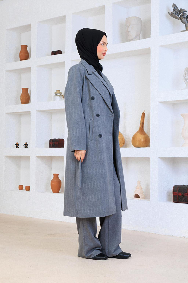 Maskülen Takım Gri