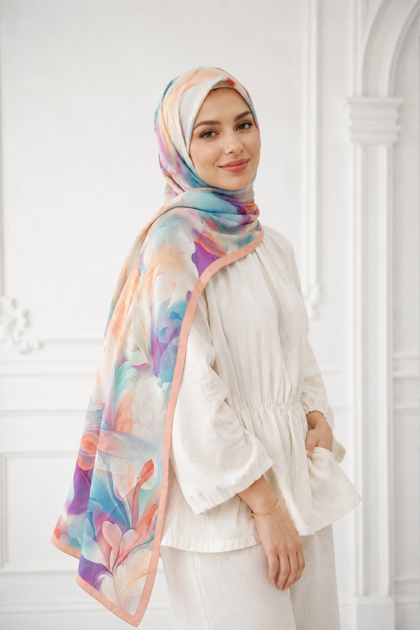 Riva Pamuklu Soft Şal Pembe