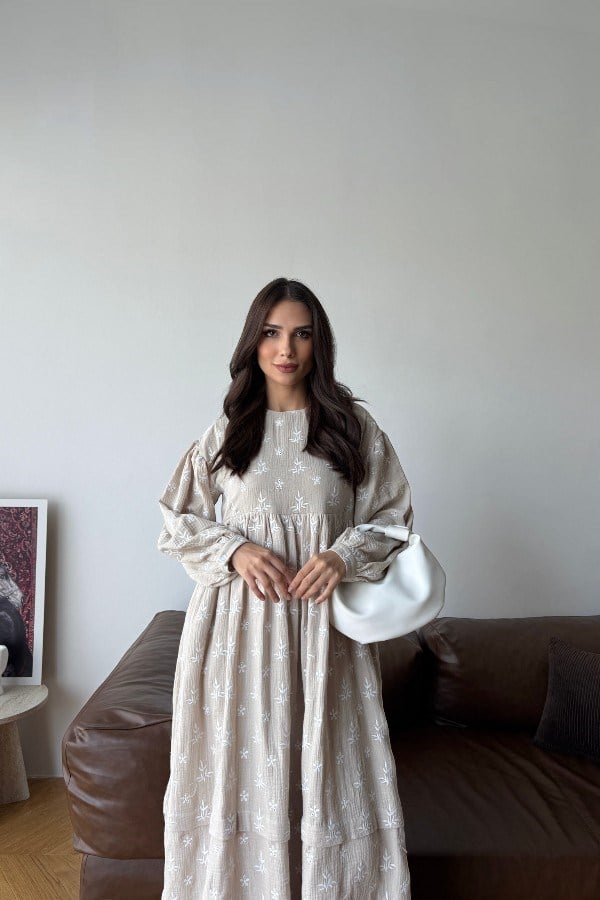 Alize Model Desenli Elbise Vizon