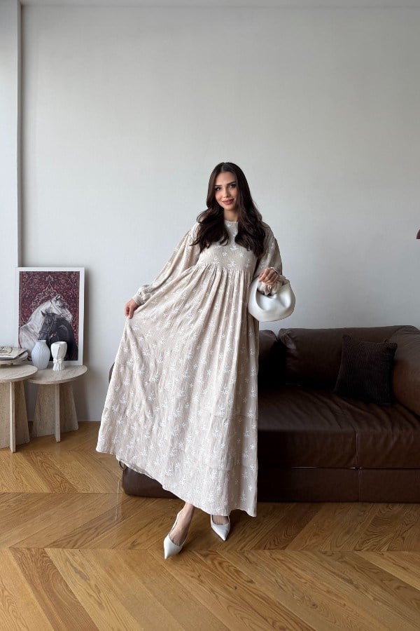 Alize Model Desenli Elbise Vizon