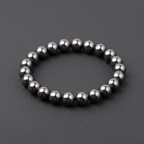 HEMATİT TAŞI ELASTİK BİLEKLİK 8 MM