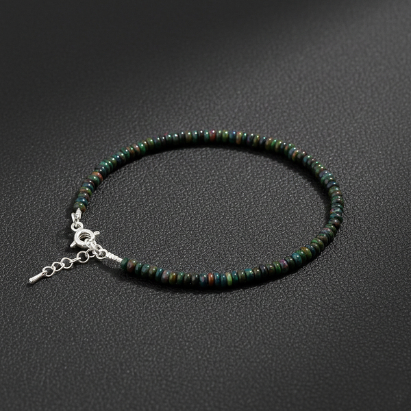 OPAL TAŞI BİLEKLİK- GÜMÜŞ AKSAMLI 3 MM