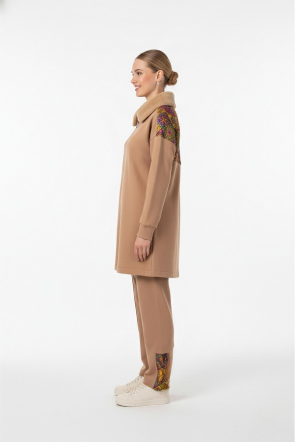A419355 Aguaje Jakar Garnili Pantolonlu Takım / CAMEL