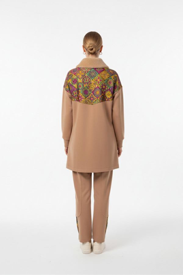 A419355 Aguaje Jakar Garnili Pantolonlu Takım / CAMEL
