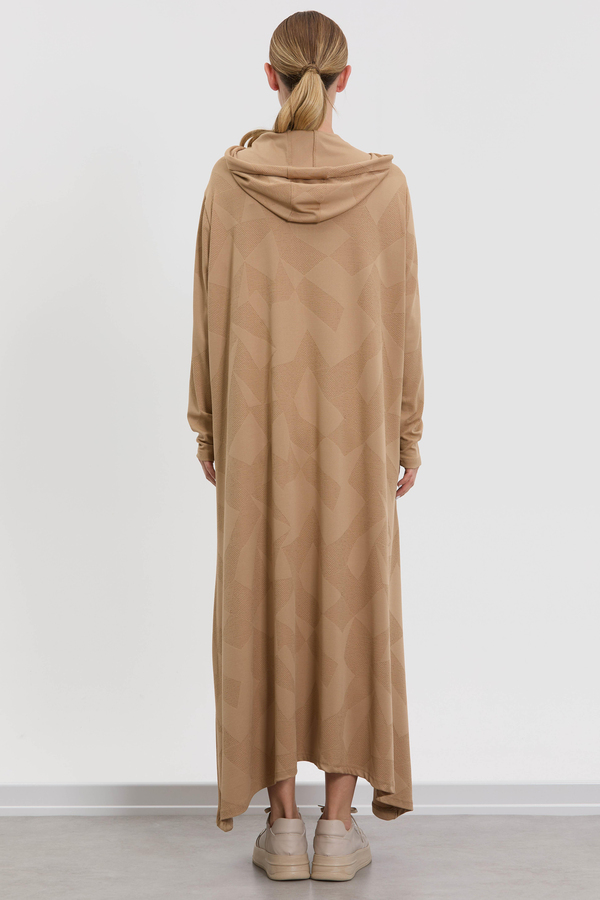 M30014 Melidia Kapşonlu Elbise / CAMEL