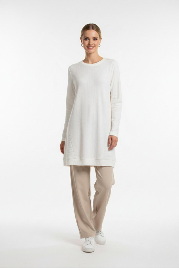 NC1045 Newcarmen Basic Tunik / EKRU