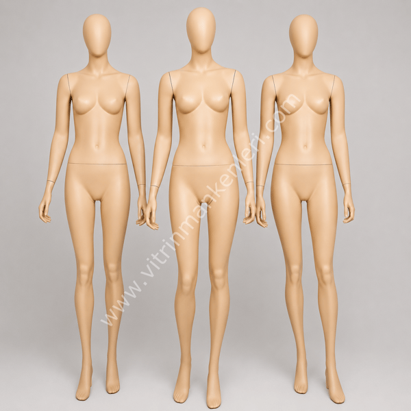 3''LÜ SET BAYAN POLYESTER VİTRİN MANKENLERİ
