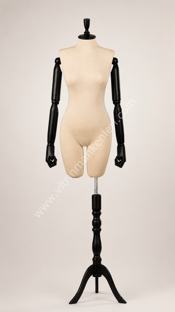 RİBANA KUMAŞ POLYESTER TERZİ PAÇALI VİTRİN MANKENİ