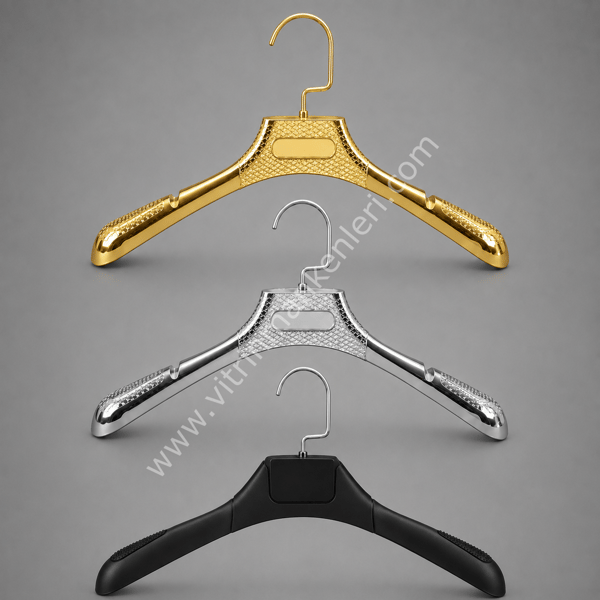 Soft Siyah/Gold/Krom Renk Bay/Bayan Ceket Askısı
