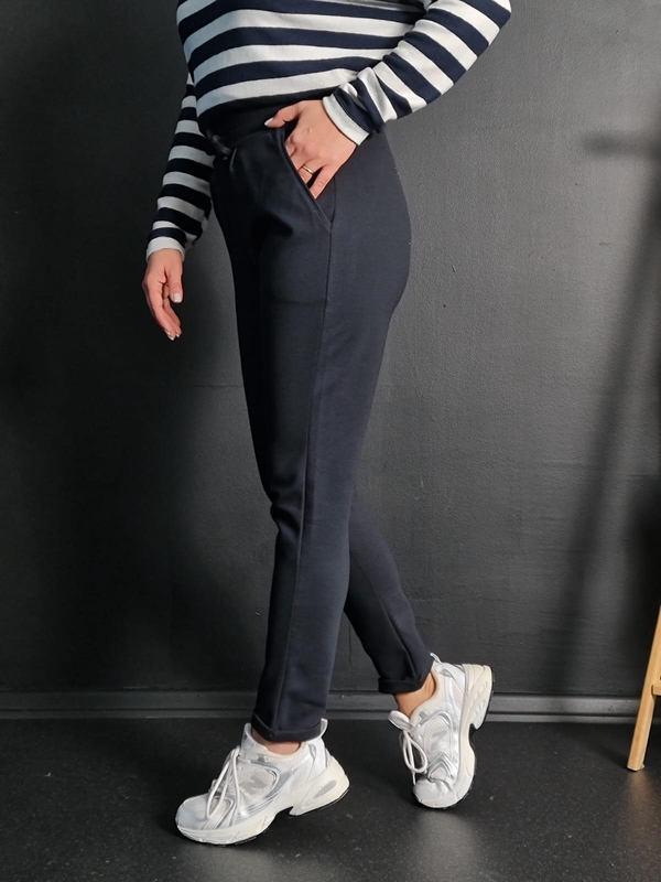 FELİX11253 Duble Paça Çelik Örgü Lacivert Pantolon