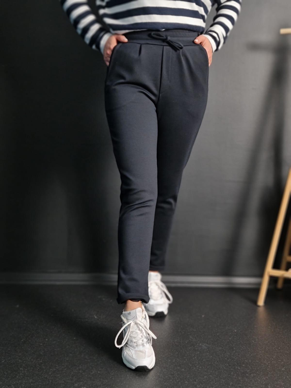 FELİX11253 Duble Paça Çelik Örgü Lacivert Pantolon