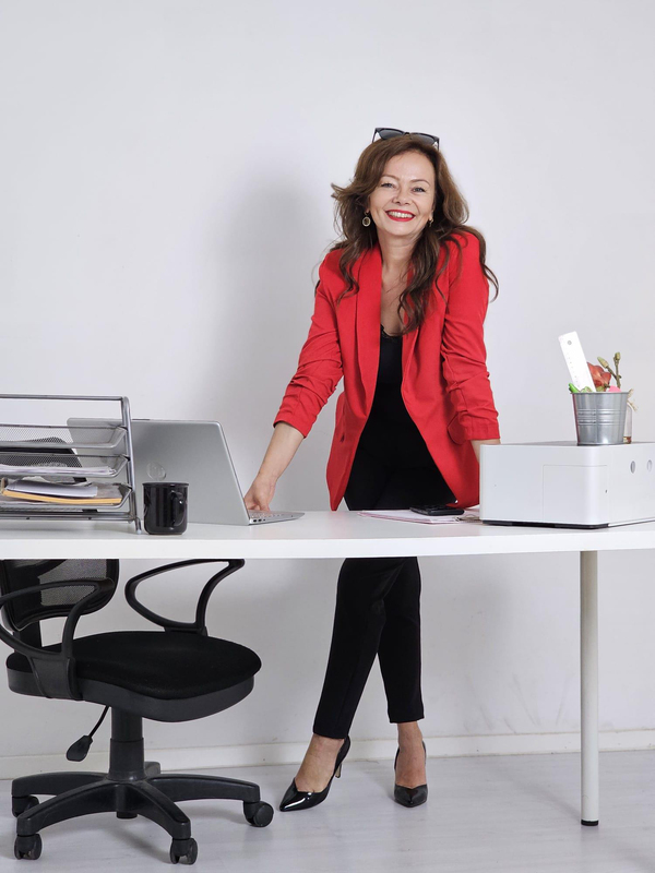 FELİX12592 Kolu Büzgülü Kırmızı Blazer Ceket