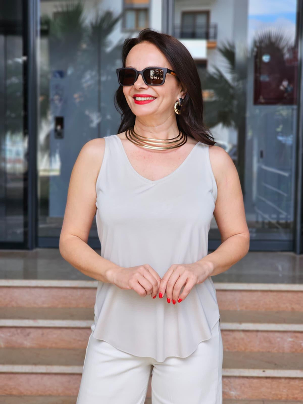 FELİX15036 Modal Bej Askılı Atlet