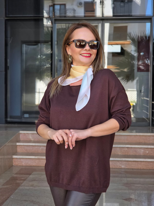 FELİX15571 Pudra Desenli İpekli Şal