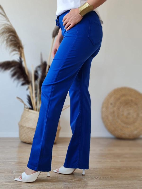 FELİX8277 İndigo Bol Paça Pantolon