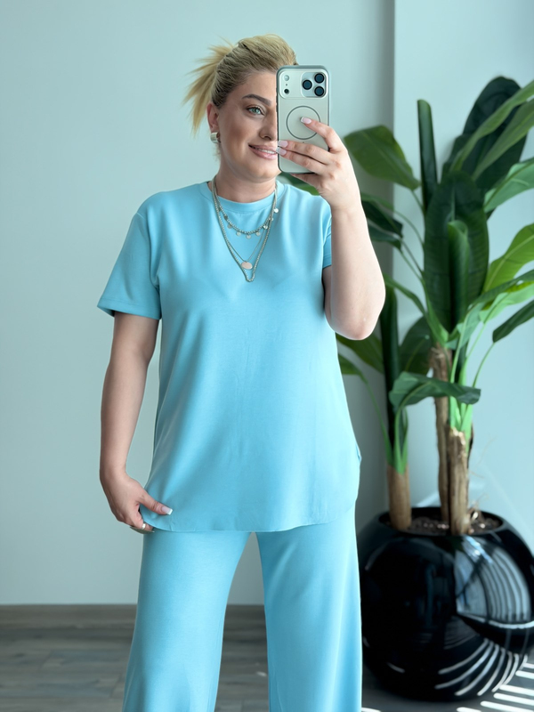 Basic İkili Modal Takım BEBE MAVİ-23MeUST00165