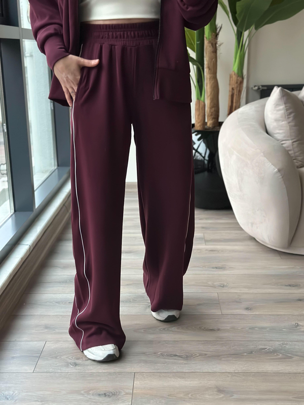 Biye Geçişli Oysho Kumaş Takım BORDO-23KUST000130