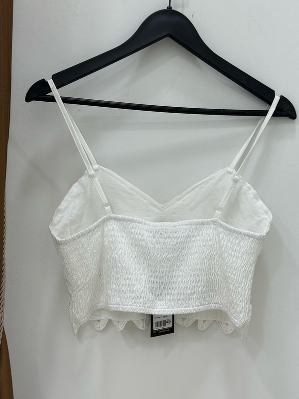 Dantel Detaylı Crop EKRU-23YUST000211