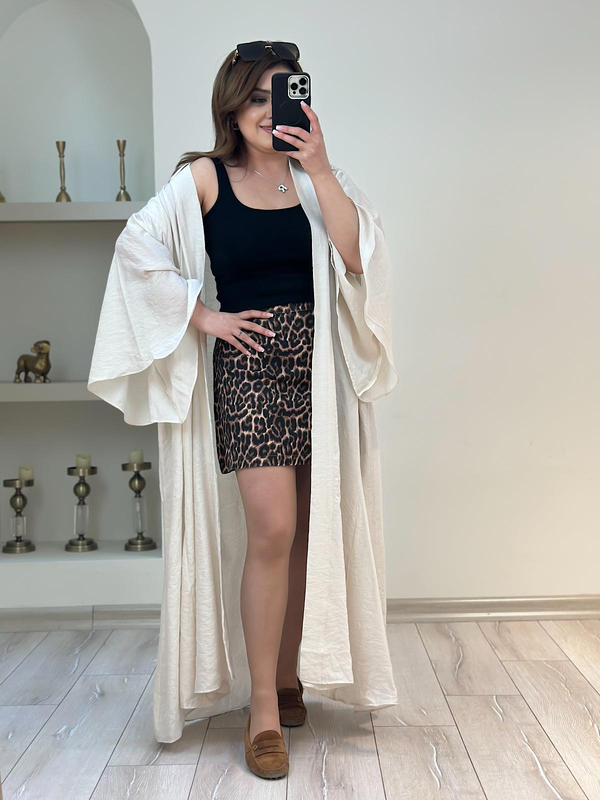 Keten Kimono BEJ-23YDIS000010