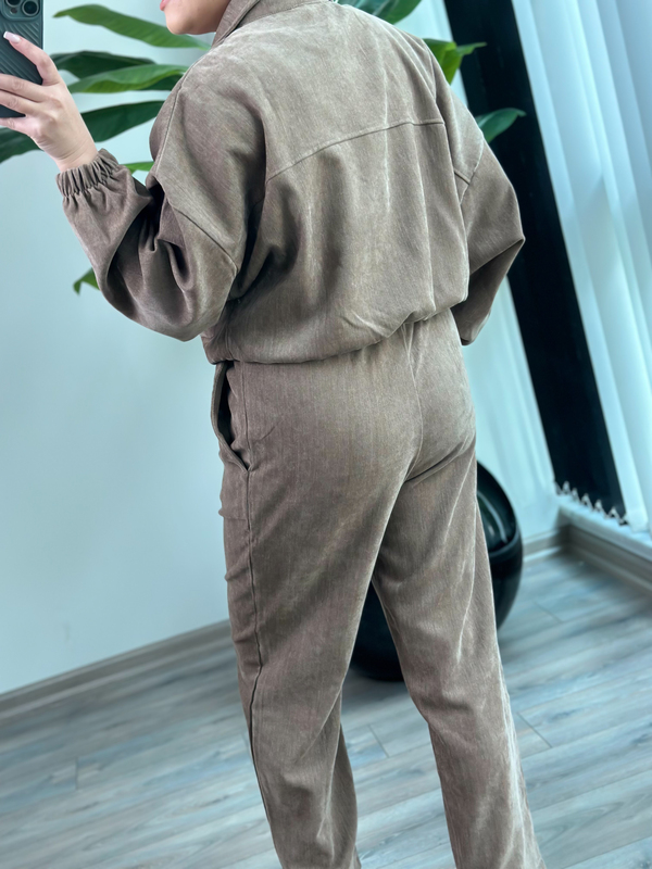 Kot Kadife Takım AÇIK KAHVE-23KUST000141
