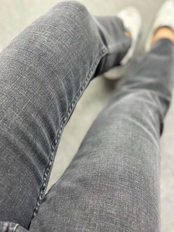 Paçası Kesik Orjinal Fit Mom Jean FÜME-23MeALT00070