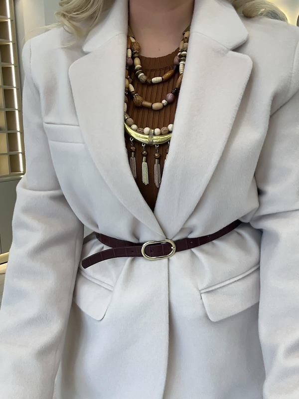Premium Kalite Tay Tüyü Blazer BEJ-23KDIS000059