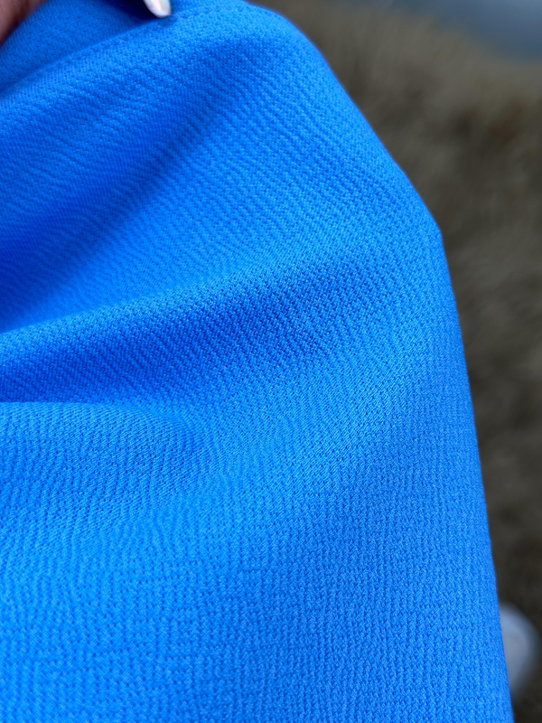 Yanları Yırtmaçlı Likralı Bol Paça Pantolon Bluz Takım MAVİ-23YUST000048