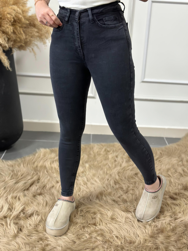 Yüksek Bel Skinny Jean ANTRASİT-23KYeni00075