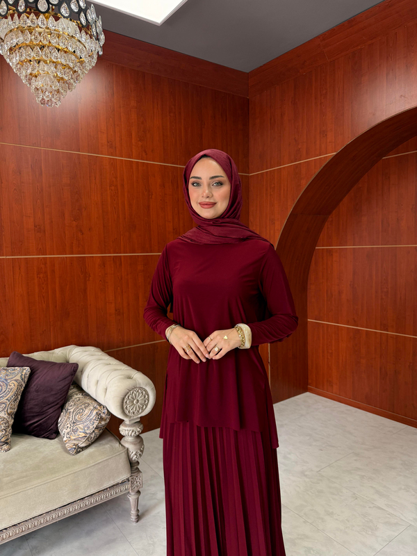Ayça Etekli Takım - Bordo