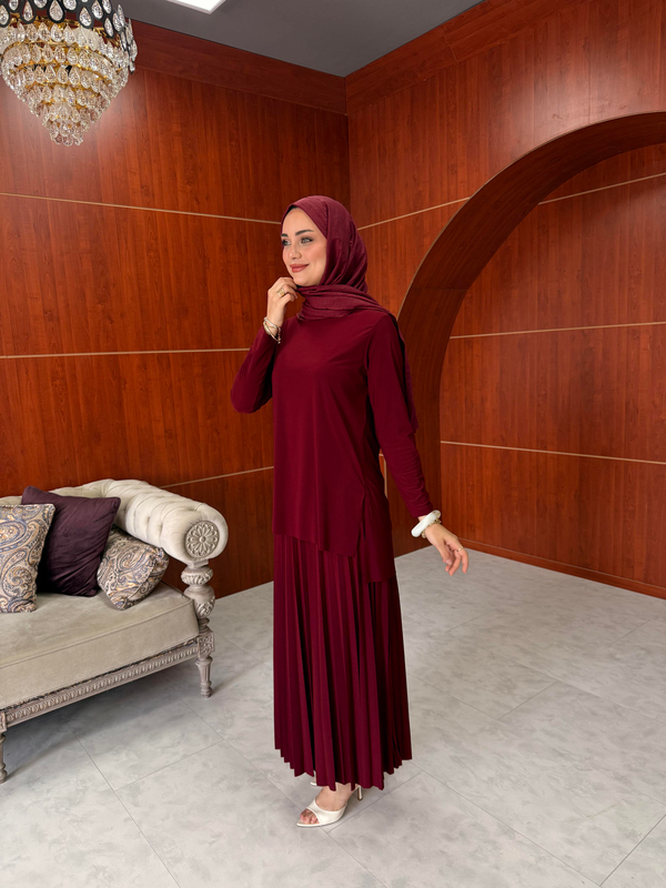 Ayça Etekli Takım - Bordo