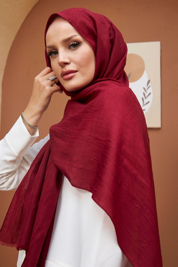Bambu Şal - Bordo