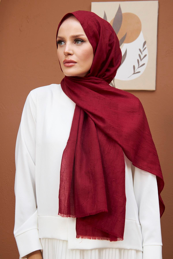 Bambu Şal - Bordo