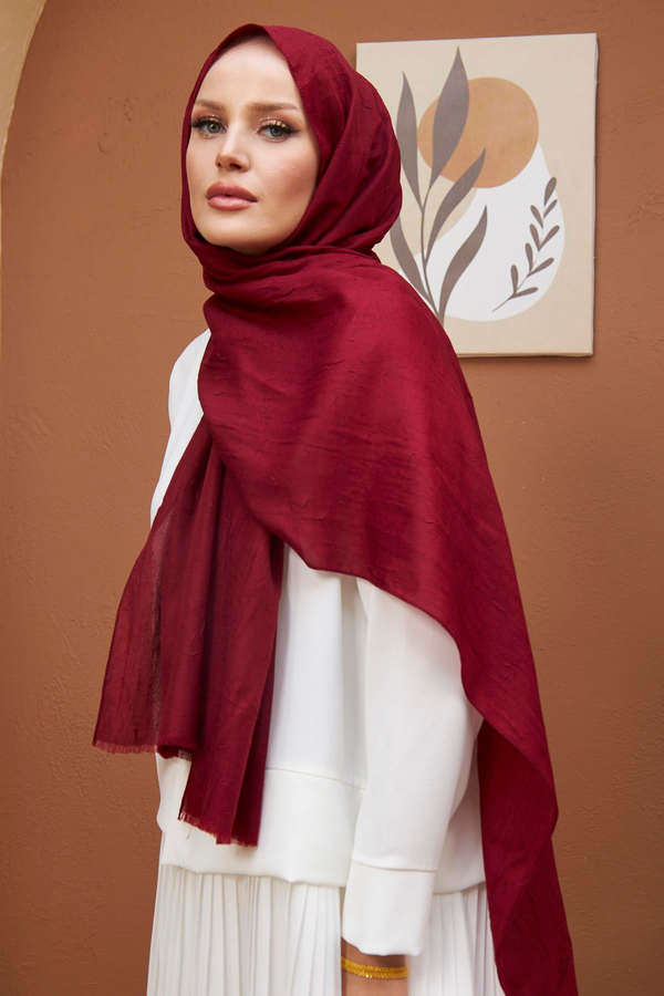 Bambu Şal - Bordo