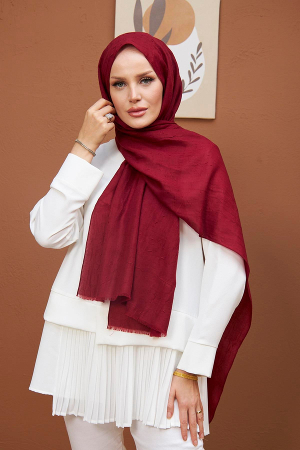 Bambu Şal - Bordo