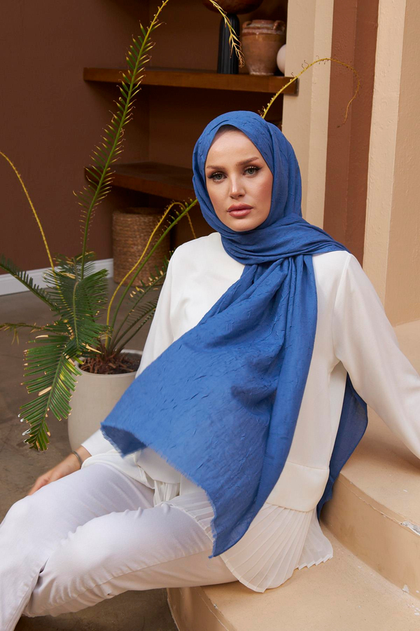 Bambu Şal - Mavi