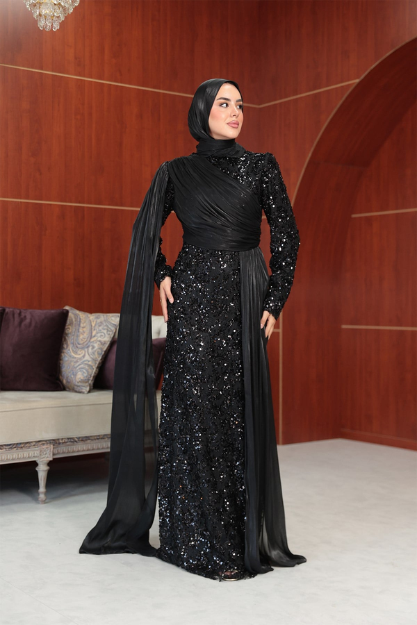 Begonya Tasarım Abiye - Siyah