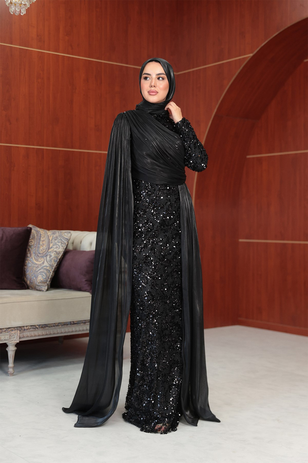 Begonya Tasarım Abiye - Siyah