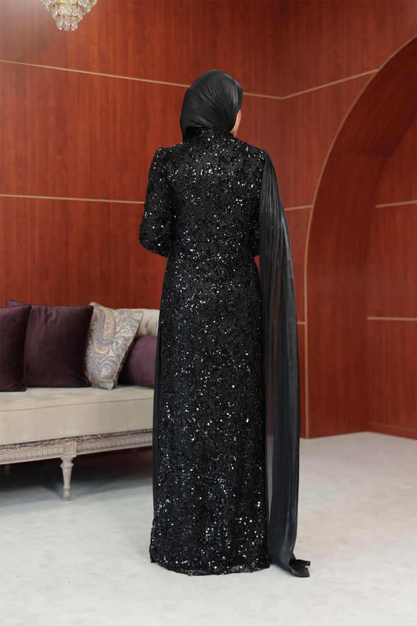 Begonya Tasarım Abiye - Siyah