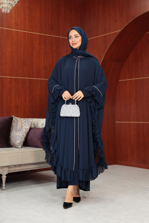 Bukre Tasarım Abaya - Lacivert