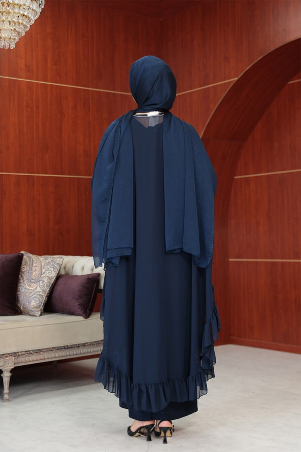 Bukre Tasarım Abaya - Lacivert