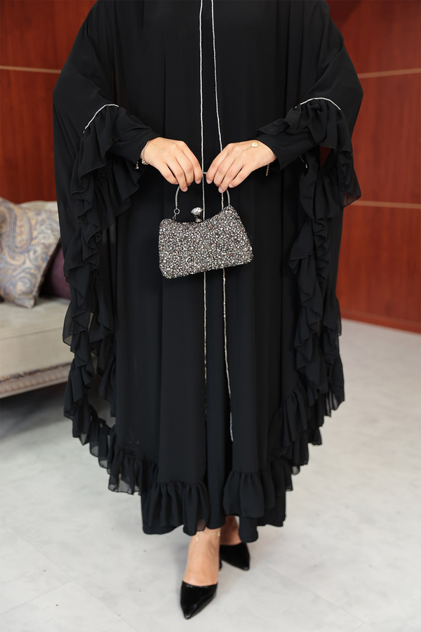 Bukre Tasarım Abaya - Siyah