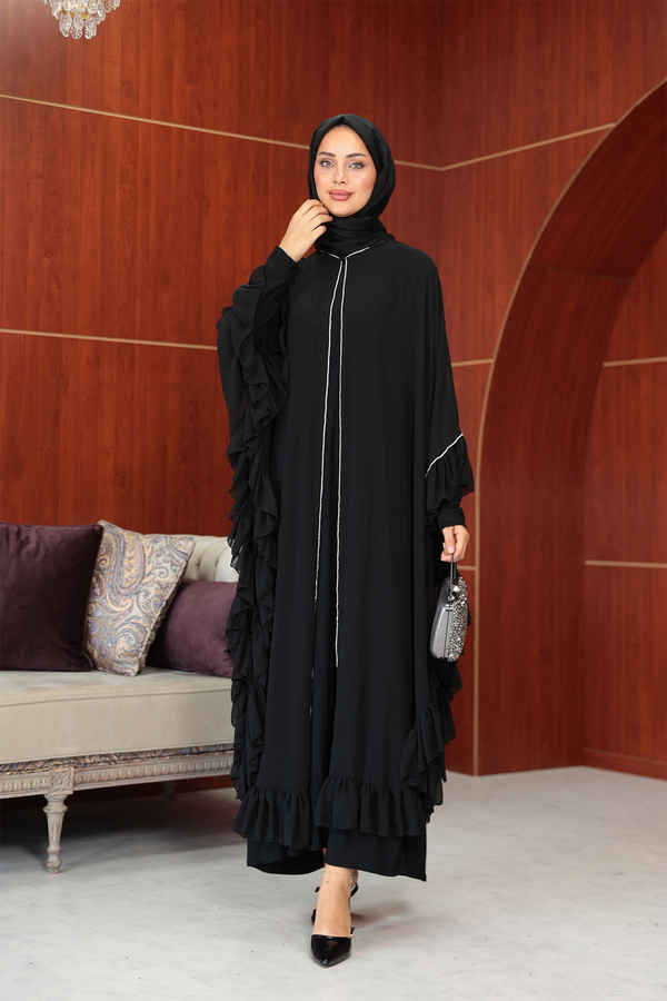 Bukre Tasarım Abaya - Siyah