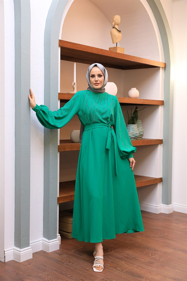Damla Taş Abiye - Yeşil