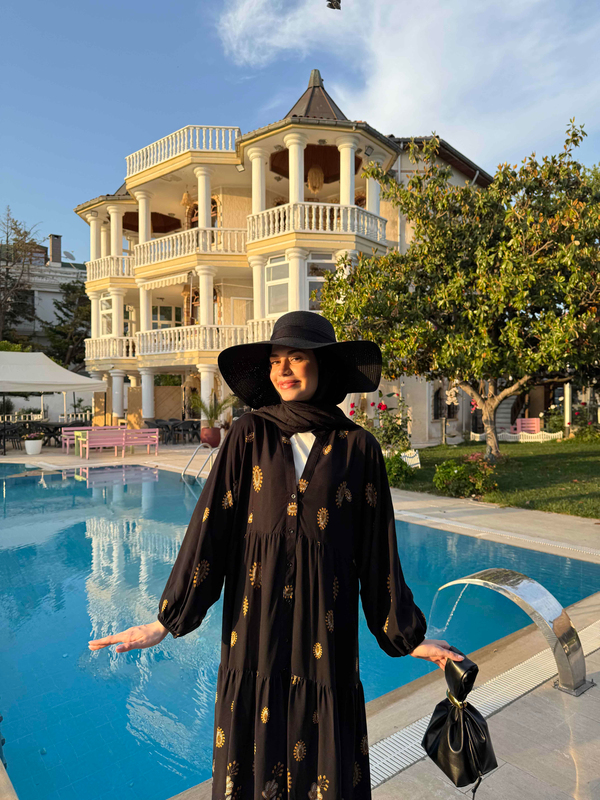 Demet Elbise - Siyah