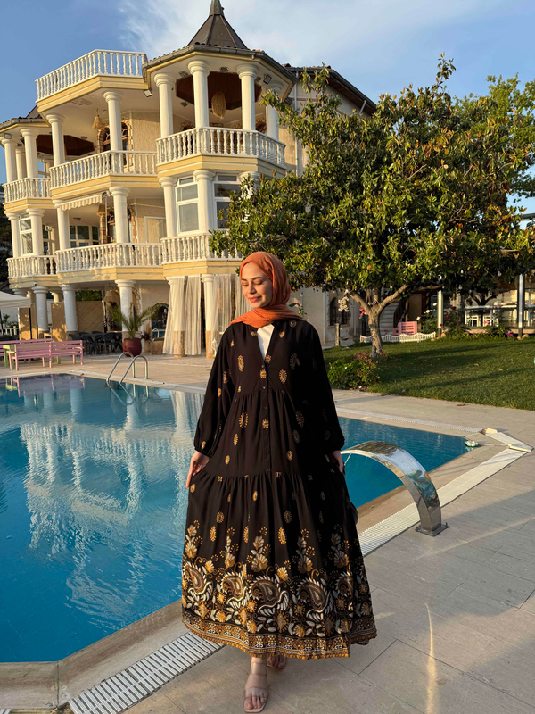 Demet Elbise - Siyah