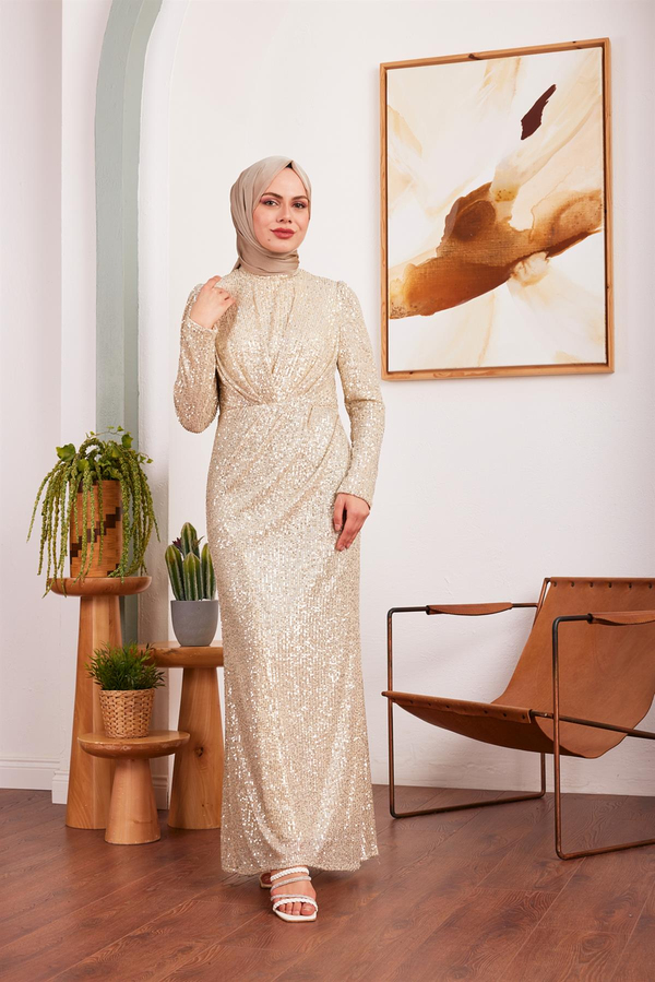 Derya Payet Abiye - Altın